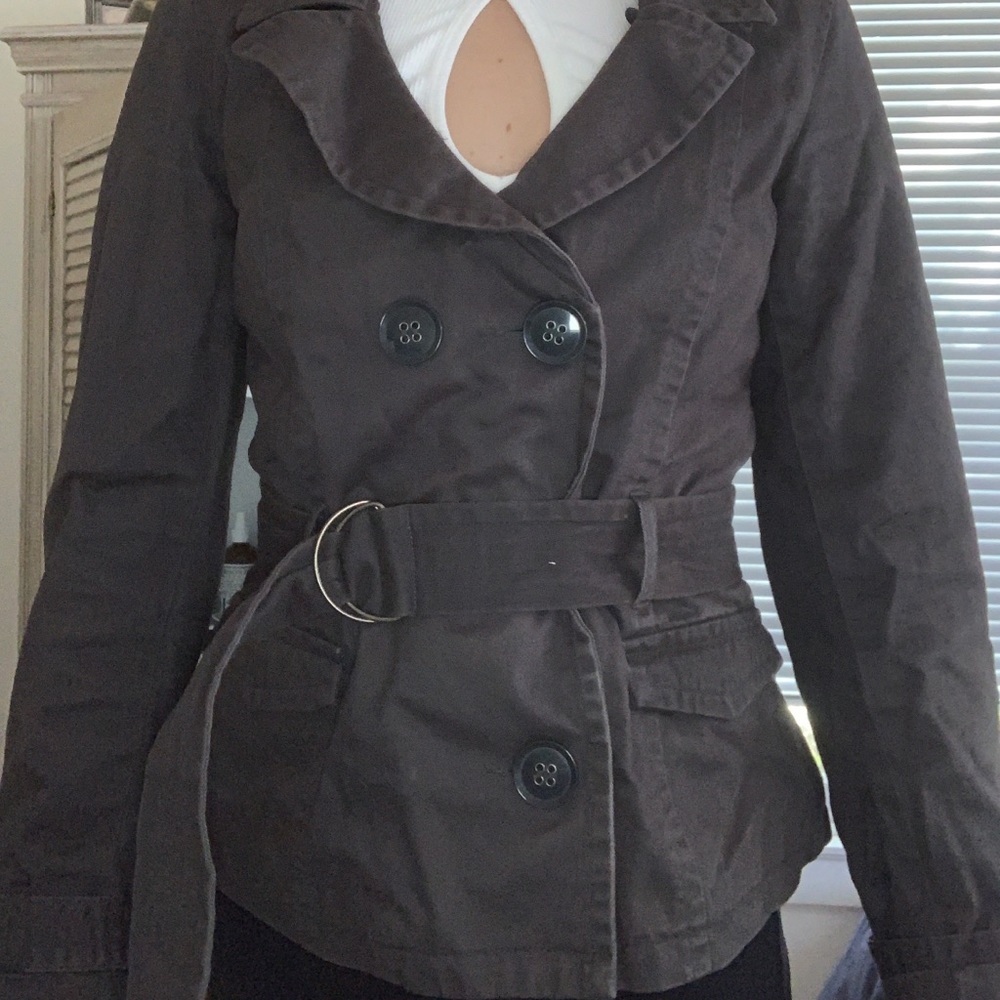 Gray coat
